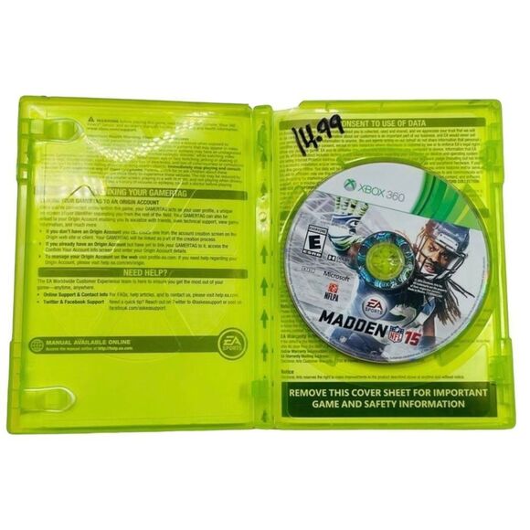 10/$25🦋 EA NFL Madden 15 for Xbox 360 - Picture 7 of 9